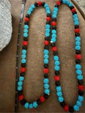 Miami 305 Baseball Bling Necklaces - Two of them!! Miami Marlins
